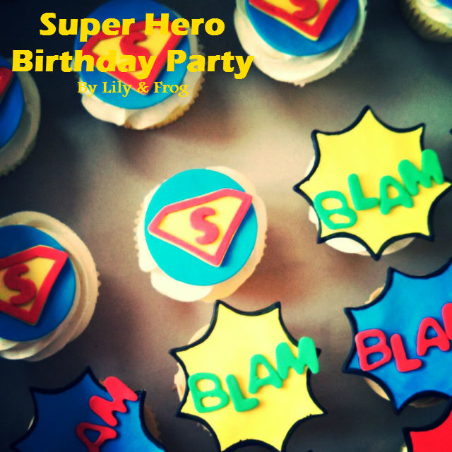 DIY Party: Super Hero Birthday Party Secret Identity Cupcakes