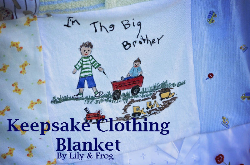 Keepsake Baby Clothing Blanket Size Large (Lap Size) – lily and frog